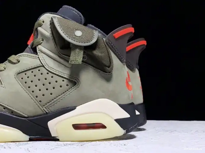 Jordan x Scott Medium CN1084-200 Travis Air 6 Olive 0625
